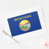 Montana Flag Rechthoekige Sticker (Envelop)