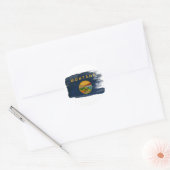 Montana Flag Ronde Sticker (Envelop)
