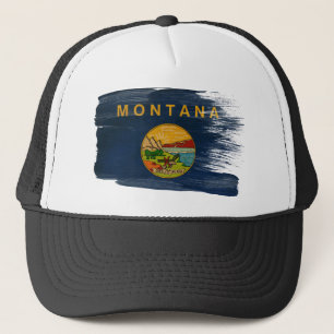 Montana Flag Trucker Hat Pet