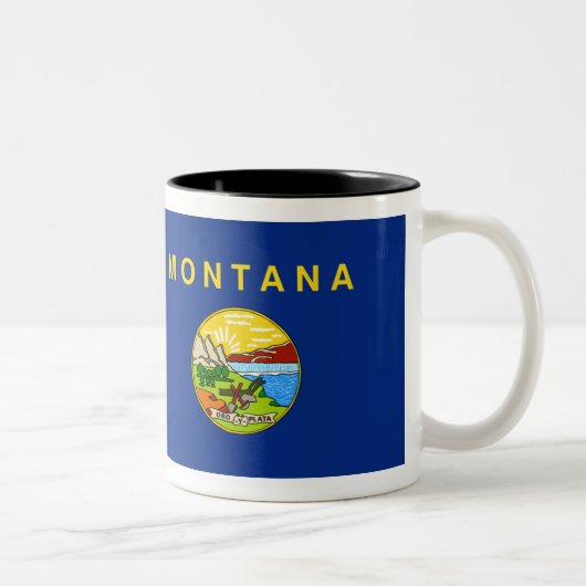 Montana Flag Tweekleurige Koffiemok (Rechts)
