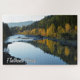 Montana Flathead in de bergen van de Herfst Legpuzzel