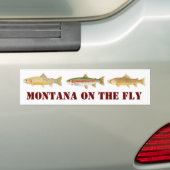 Montana Fly Fishing Bumpersticker (Op auto)