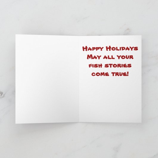 Montana Fly Vissen Kerst Kaart (Binnen)