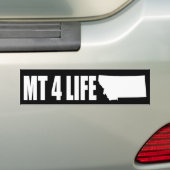 Montana for Life Bumpersticker Dark (Op auto)