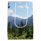 Montana Forest and Mountains Scenic View Medium Cadeauzakje (Achterkant)
