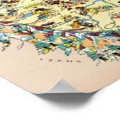 Montana Funny Map Poster (Hoek)