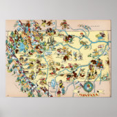 Montana Funny Map Poster (Voorkant)