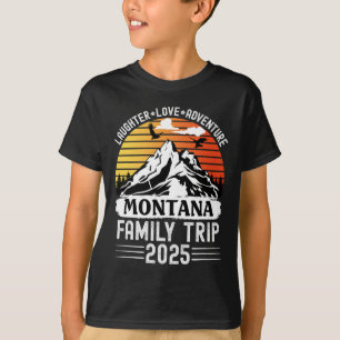 Montana gezinsreis 2025 bergkampeeravontuur t-shirt