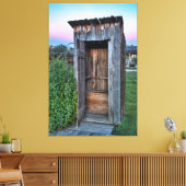 Montana Ghost Town Outhouse Canvas Afdruk (Insitu (Woonkamer))