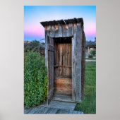 Montana Ghost Town Outhouse Poster (Voorkant)