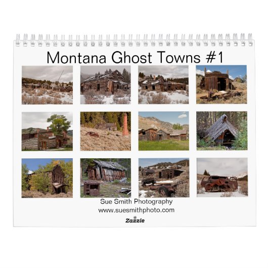 Montana Ghost Towns Agenda #1 Kalender (Achterkant)