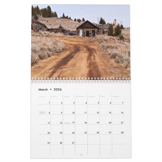 Montana Ghost Towns Agenda #2 Kalender (Mar 2026)