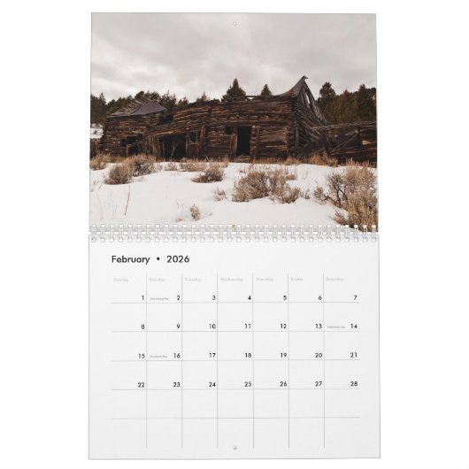 Montana Ghost Towns Agenda #2 Kalender (Feb 2026)