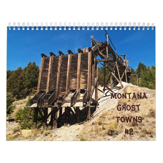 Montana Ghost Towns Agenda #2 Kalender (Hoes)