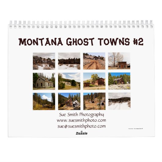 Montana Ghost Towns Agenda #2 Kalender (Achterkant)
