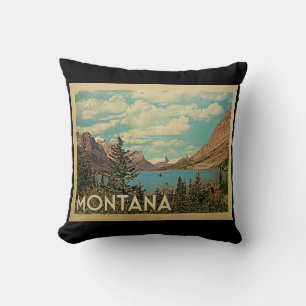 Montana Glacier Park Vintage Travel Kussen