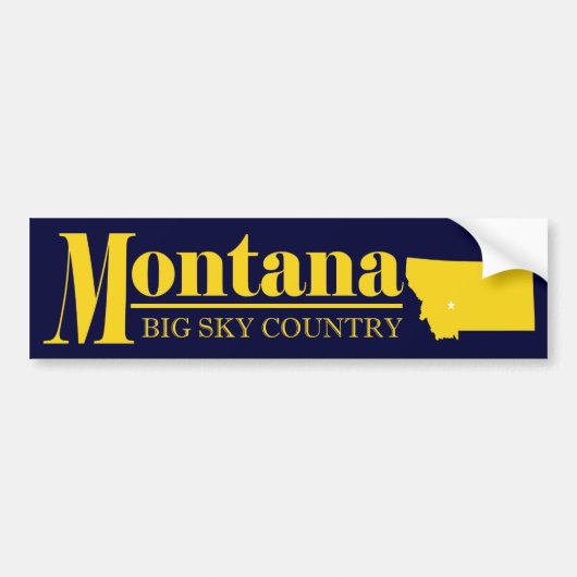 Montana Gold Bumpersticker (Voorkant)