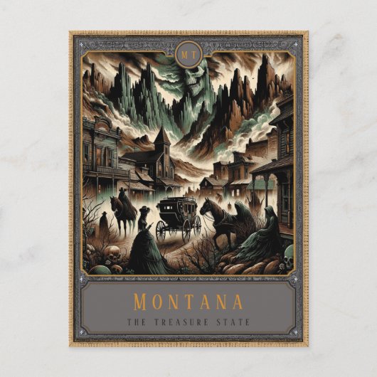 Montana | Gotische kunst Briefkaart (Voorkant)