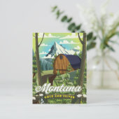 Montana "Goud en Zilver" reisposter Feestdagenkaart (Staand voorkant)