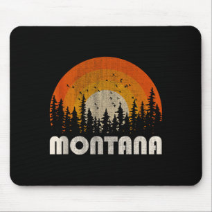 Montana - grappige natuur vintage wandelen 60s 70s muismat