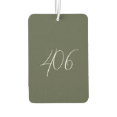 Montana Green met witte netnummer luchtverfrisser (Achterkant)