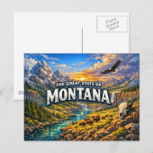 Montana Greetings Ansichtkaart Briefkaart (Voorkant / Achterkant)