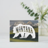 Montana Grizzly Beer briefkaart (Staand voorkant)