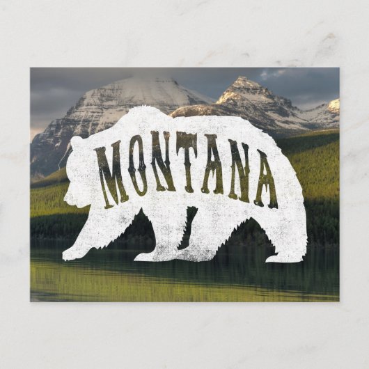 Montana Grizzly Beer briefkaart (Voorkant)