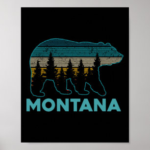Montana Grizzly Beer Souvenir Poster