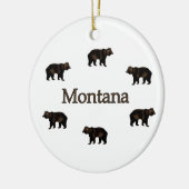 Montana Grizzly Beren Keramisch Ornament (Links)