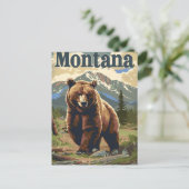 Montana Grizzly  Briefkaart (Staand voorkant)