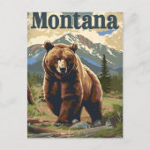 Montana Grizzly  Briefkaart (Voorkant)