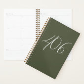 Montana groen met witte gebiedscode planner (Display)