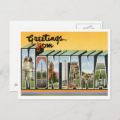 Montana-groetings uit de Verenigde Staten Briefkaart (Voorkant / Achterkant)