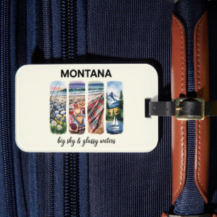 Montana – Grote hemel en glazen wateren Bagagelabel