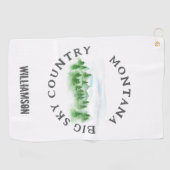 Montana handdoek staat gepersonaliseerd (Horizontaal)