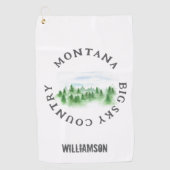 Montana handdoek staat gepersonaliseerd (Voorkant)