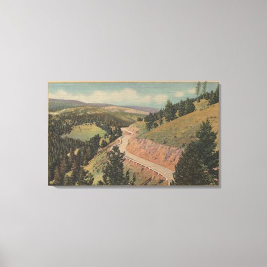 Montana - Harding Way (Hwy No. 10) Canvas Afdruk (Voorkant)