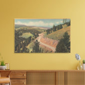 Montana - Harding Way (Hwy No. 10) Canvas Afdruk (Insitu (Woonkamer))