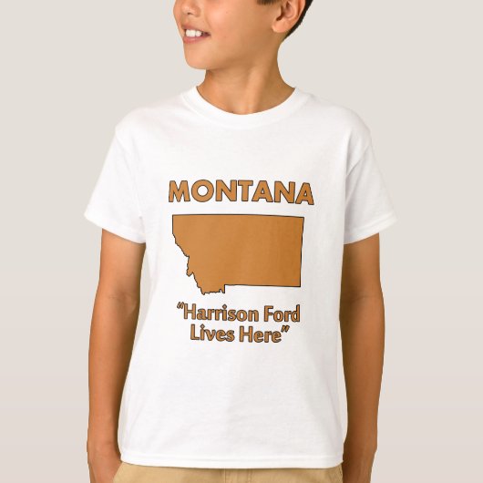 Montana - Harrison Ford woont hier T-shirt (Voorkant)