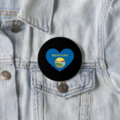 MONTANA HEART DESIGN - .png Ronde Button 7,6 Cm (In situ)