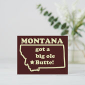 Montana heeft een ole (oude) Butte Briefkaart (Staand voorkant)