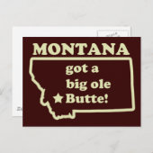 Montana heeft een ole (oude) Butte Briefkaart (Voorkant / Achterkant)