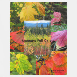 Montana Herfstkleuren Grote Fleece Deken 60 x 80
