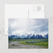 Montana Hills Landschap Mooi 1950's Briefkaart (Voorkant / Achterkant)