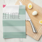 Montana Home State Love met Custom Heart Theedoek (Quarter Fold)