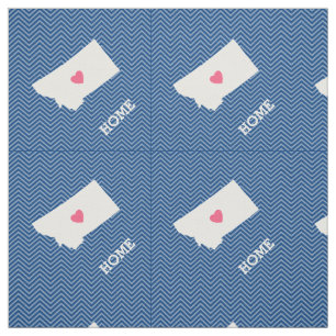 Montana Home State Love met optioneel hart Stof
