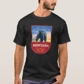 Montana Home State Pride Big Sky Land 1889 T-shirt (Voorkant)