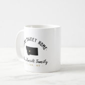 Montana Home Sweet Home Familie Monogram Mok (Voorkant links)