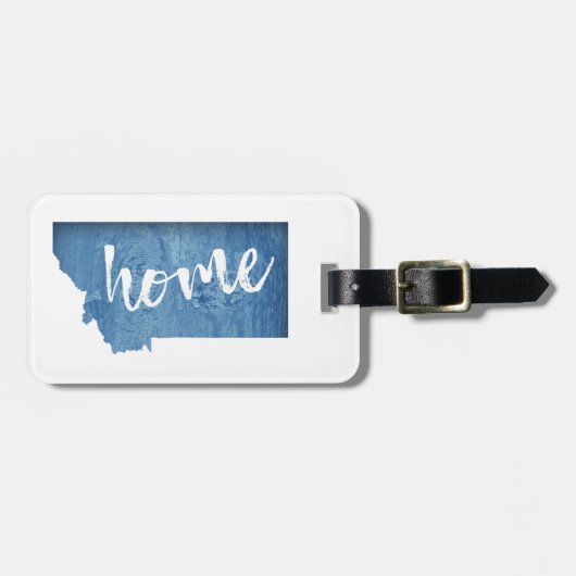 Montana Home Wood Grain Bagagelabel (Voorkant horizontaal)